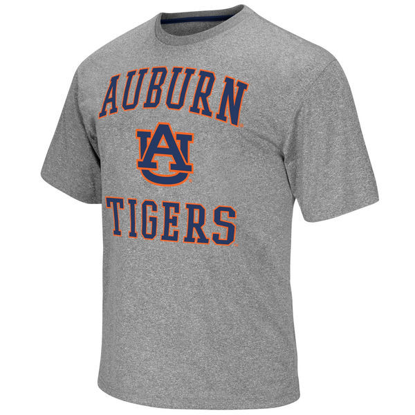 Auburn Tigers Men's Gray Navy Orange Hot Printing College NCAA Authentic Football T-Shirts JXP3174WP